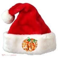 Tie Dye Fall Autumn Pumpkins Santa Hat thumb 0