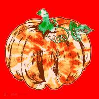 Tie Dye Fall Autumn Pumpkins Santa Hat thumb 1