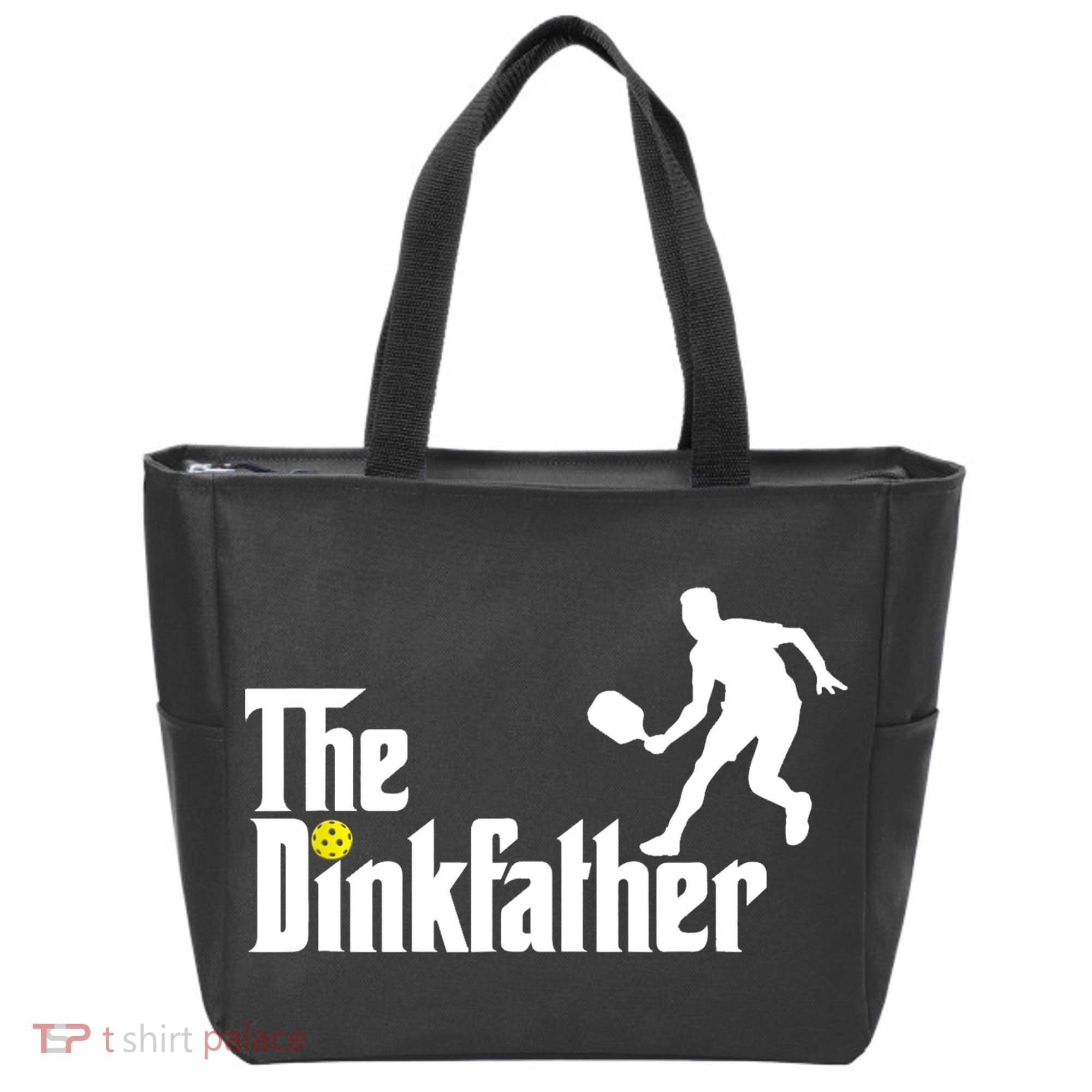 The Dink Father | Pickleball Dad | Funny Pickleball TShirt Tote Bag