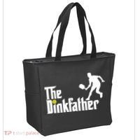 The Dink Father | Pickleball Dad | Funny Pickleball TShirt Tote Bag thumb 2