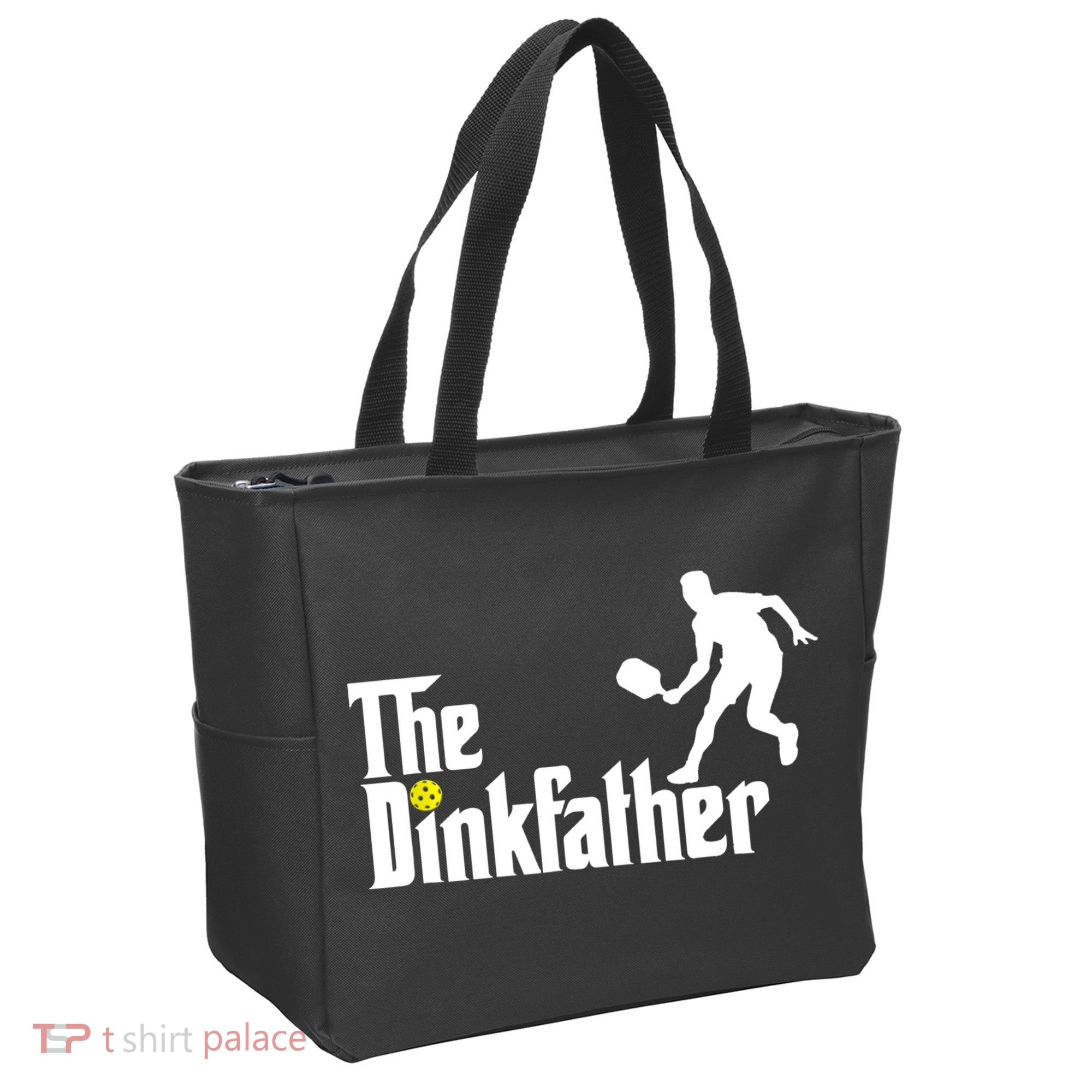 The Dink Father | Pickleball Dad | Funny Pickleball TShirt Tote Bag