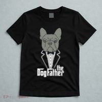 The Dogfather French Bulldog Dad Frenchie Papa Gift T T-Shirt thumb 5