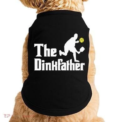 The Dinkfather Funny Pickleball Player Paddleball Lover Doggie Tank