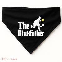 The Dinkfather Funny Pickleball Player Paddleball Lover USA-Made Doggie Bandana thumb 0