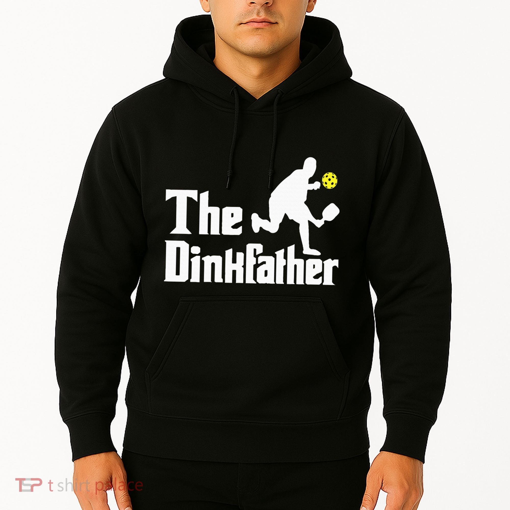 The Dinkfather Funny Pickleball Player Paddleball Lover Hoodie