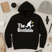 The Dinkfather Funny Pickleball Player Paddleball Lover Hoodie thumb 3