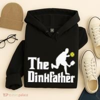 The Dinkfather Funny Pickleball Player Paddleball Lover Hoodie thumb 4