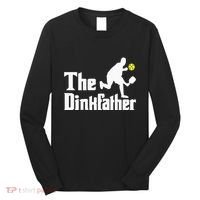 The Dinkfather Funny Pickleball Player Paddleball Lover Long Sleeve Shirt thumb 0