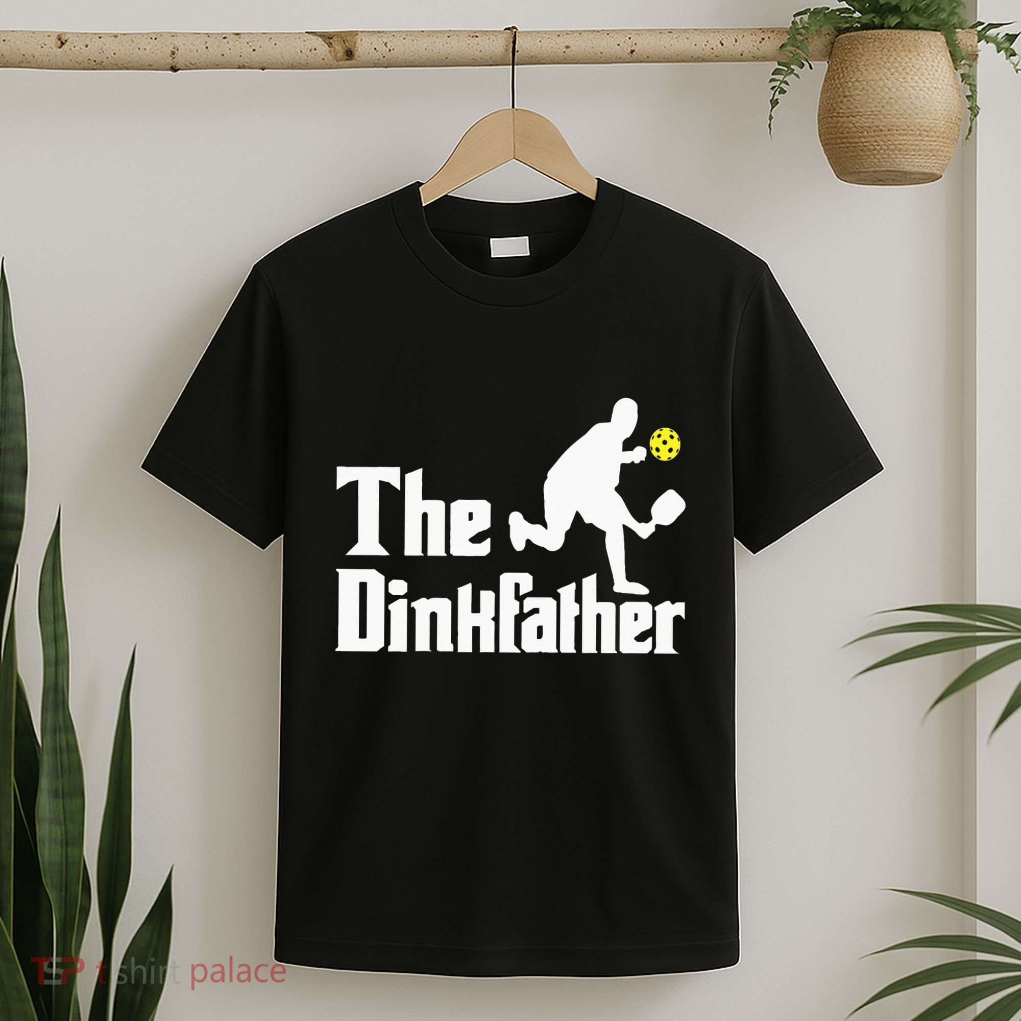 The Dinkfather Funny Pickleball Player Paddleball Lover T-Shirt