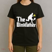 The Dinkfather Funny Pickleball Player Paddleball Lover T-Shirt thumb 4