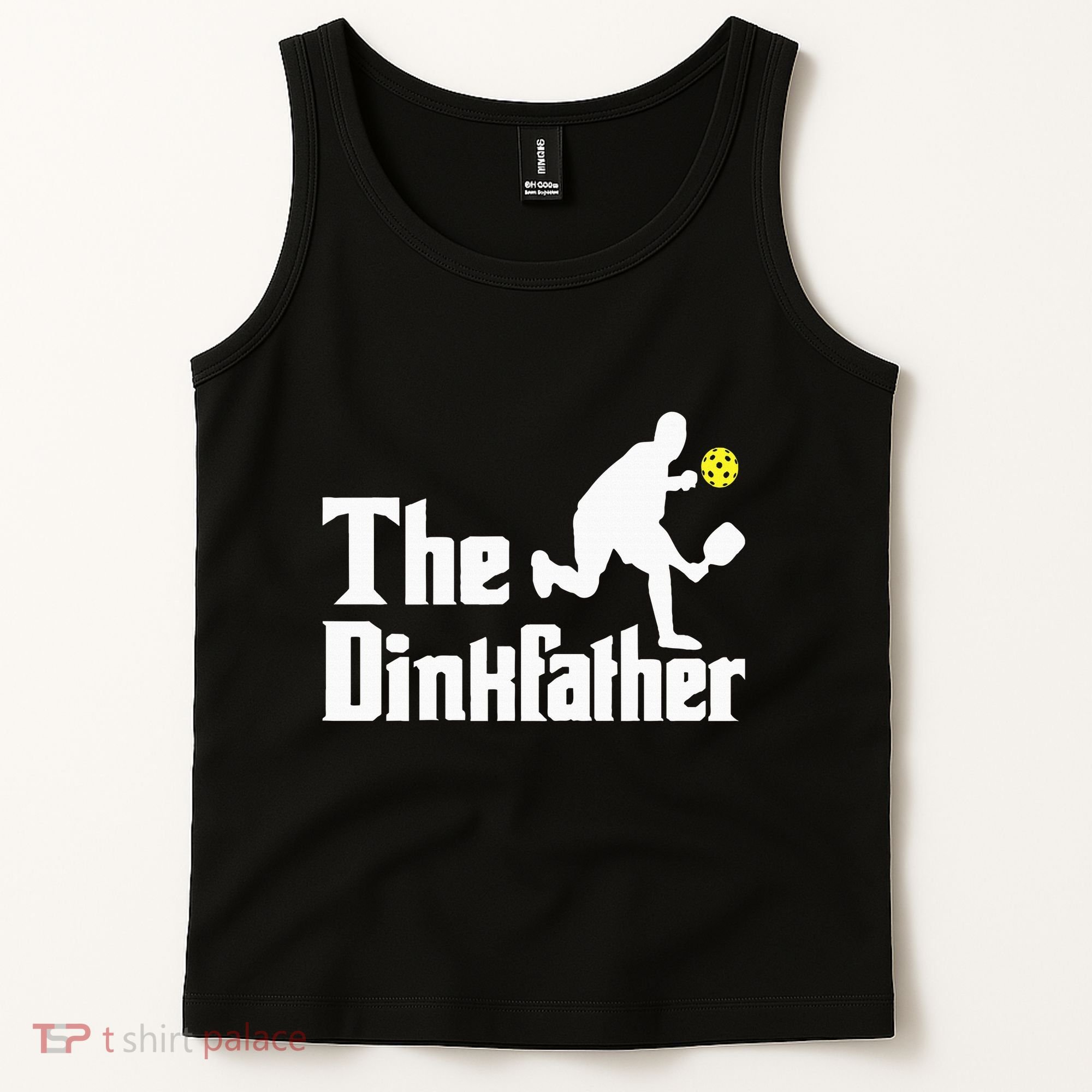 The Dinkfather Funny Pickleball Player Paddleball Lover Tank Top