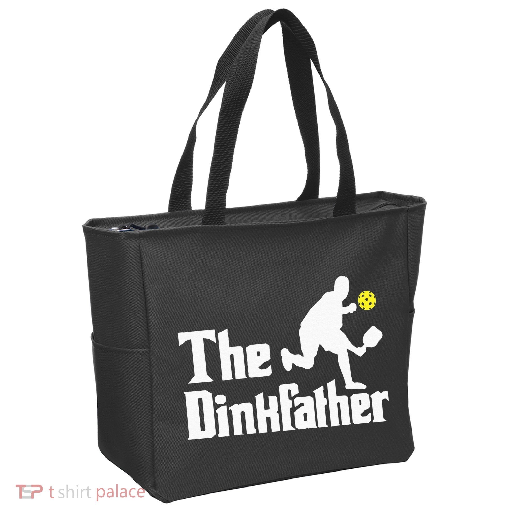 The Dinkfather Funny Pickleball Player Paddleball Lover Tote Bag