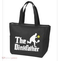 The Dinkfather Funny Pickleball Player Paddleball Lover Tote Bag thumb 3