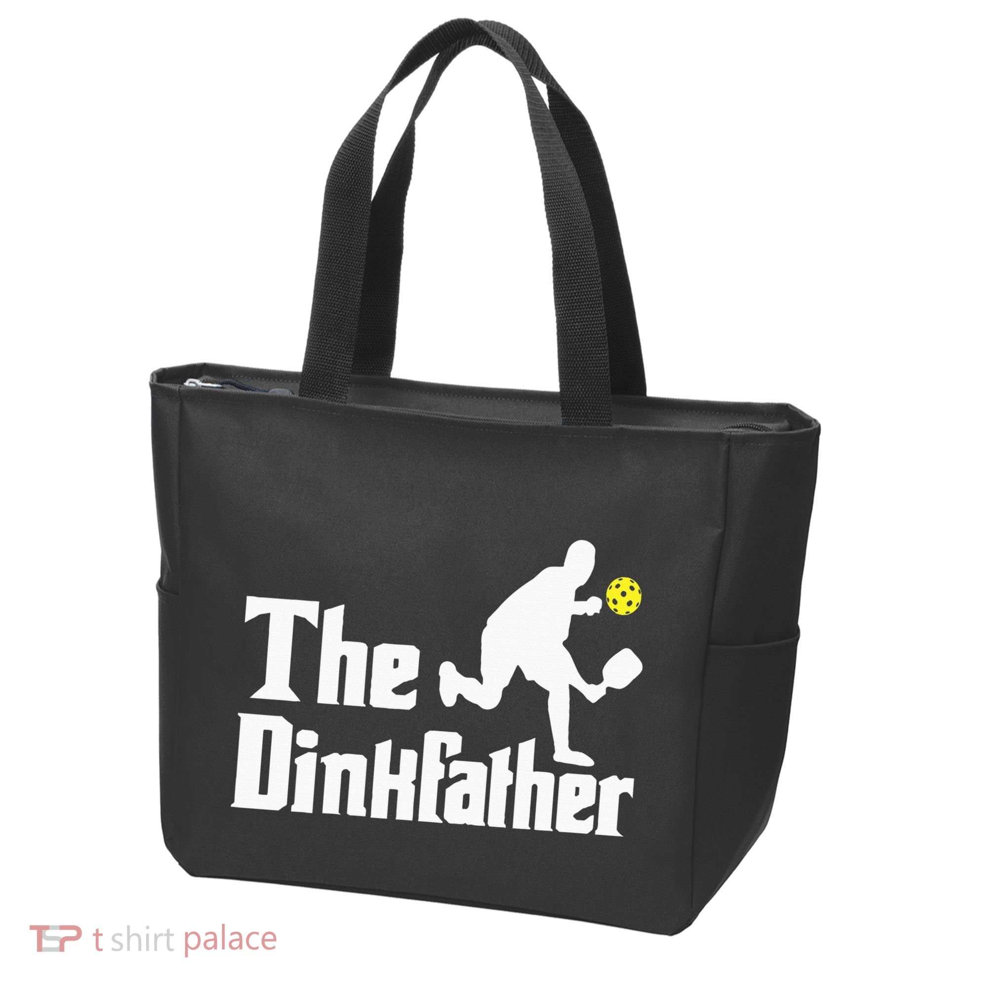 The Dinkfather Funny Pickleball Player Paddleball Lover Tote Bag