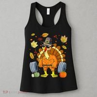 Turkey Deadlift Fitness Weightlifting Thanksgiving Day Women's Tank Top thumb 3
