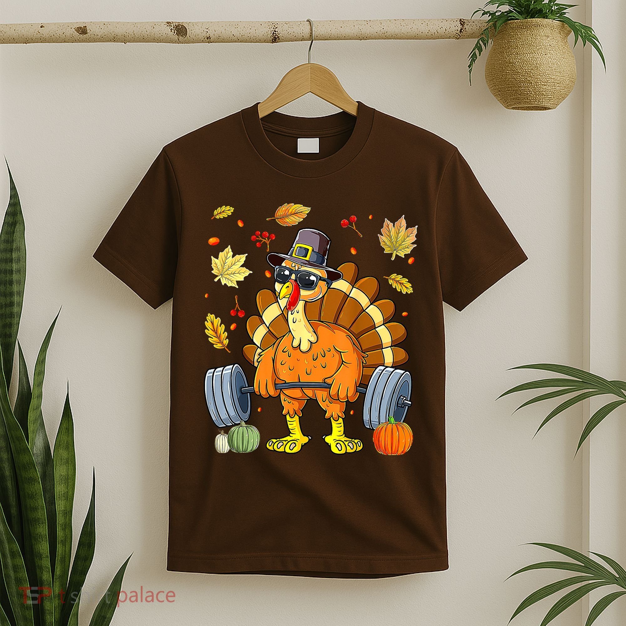 Turkey Deadlift Fitness Weightlifting Thanksgiving Day T-Shirt
