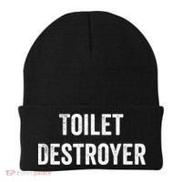 Toilet Destroyer Funny Gag Gift  Beanie thumb 0