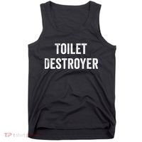 Toilet Destroyer Funny Gag Gift  Tank Top thumb 0