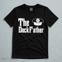The Dock Father Captain Of The Boat Dad Funny Fathers Day T-Shirt thumb 5