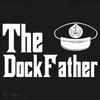 The Dock Father Captain Of The Boat Dad Funny Fathers Day T-Shirt thumb 7