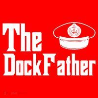 The Dock Father Captain Of The Boat Dad Funny Fathers Day Santa Hat thumb 1