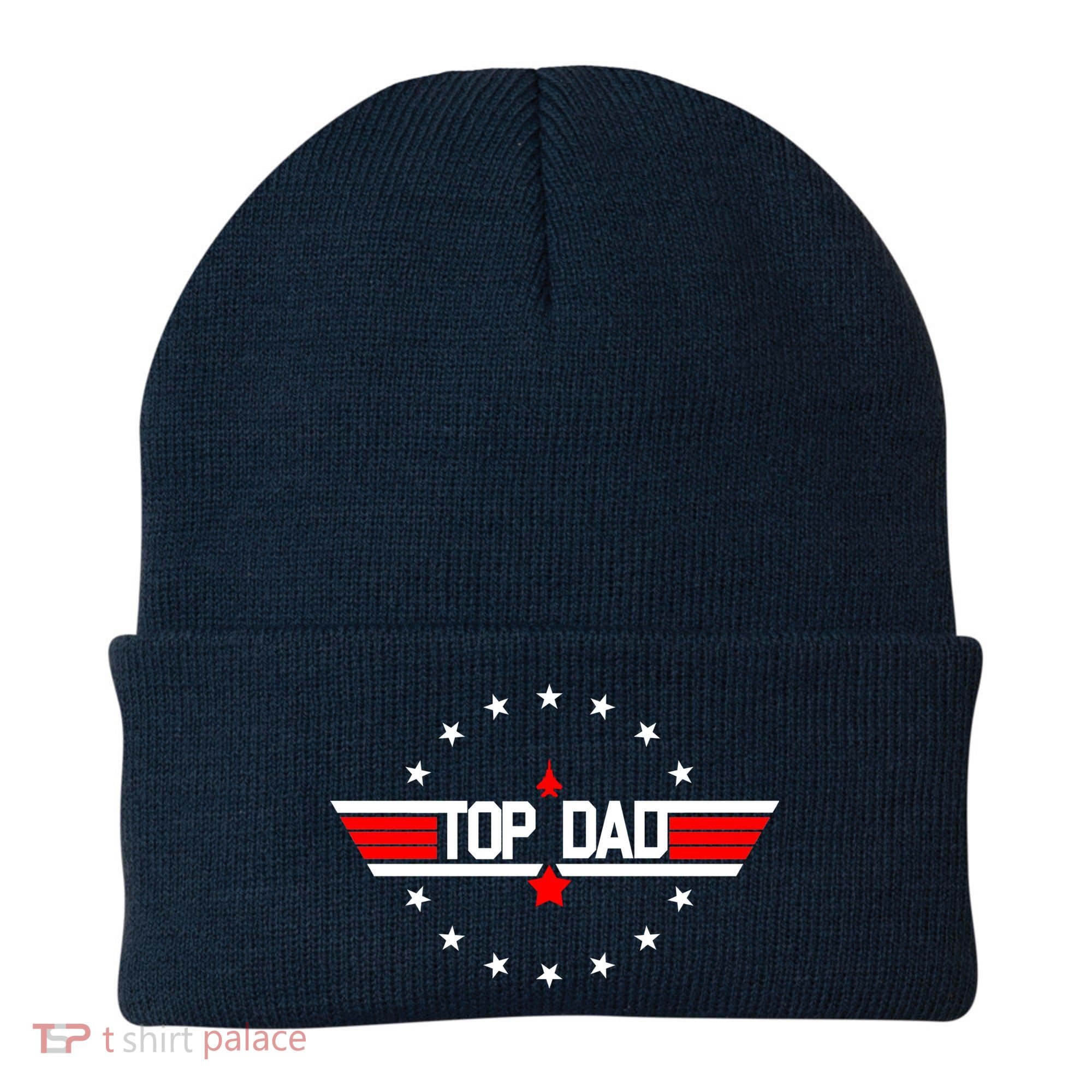 Top Dad Father's Day Airplane Pilot Beanie