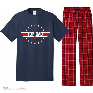 Top Dad Father's Day Airplane Pilot Pajama Set