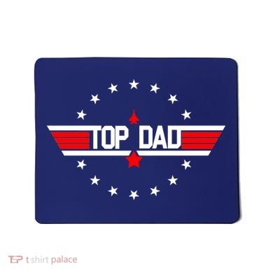 Top Dad Father's Day Airplane Pilot Mousepad
