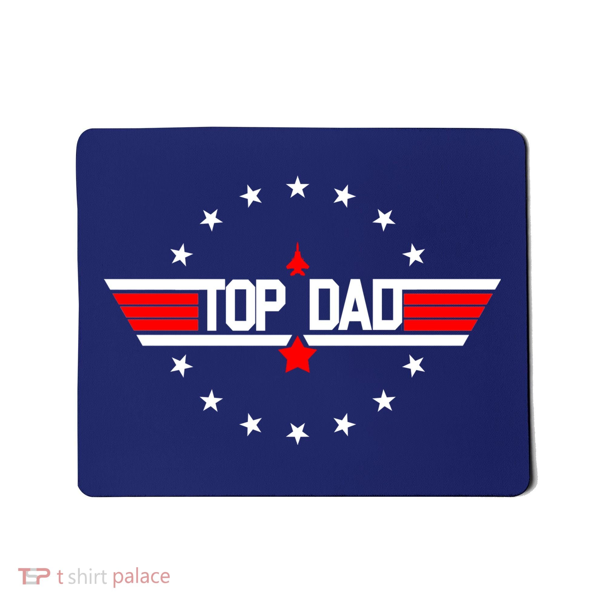 Top Dad Father's Day Airplane Pilot Mousepad