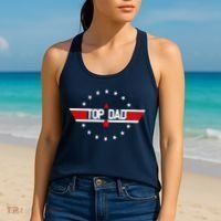 Top Dad Father's Day Airplane Pilot Women's Tank Top thumb 2