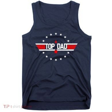 Top Dad Father's Day Airplane Pilot Tank Top
