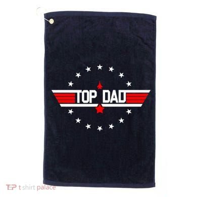 Top Dad Father's Day Airplane Pilot Golf Towel