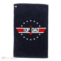 Top Dad Father's Day Airplane Pilot Golf Towel thumb 0