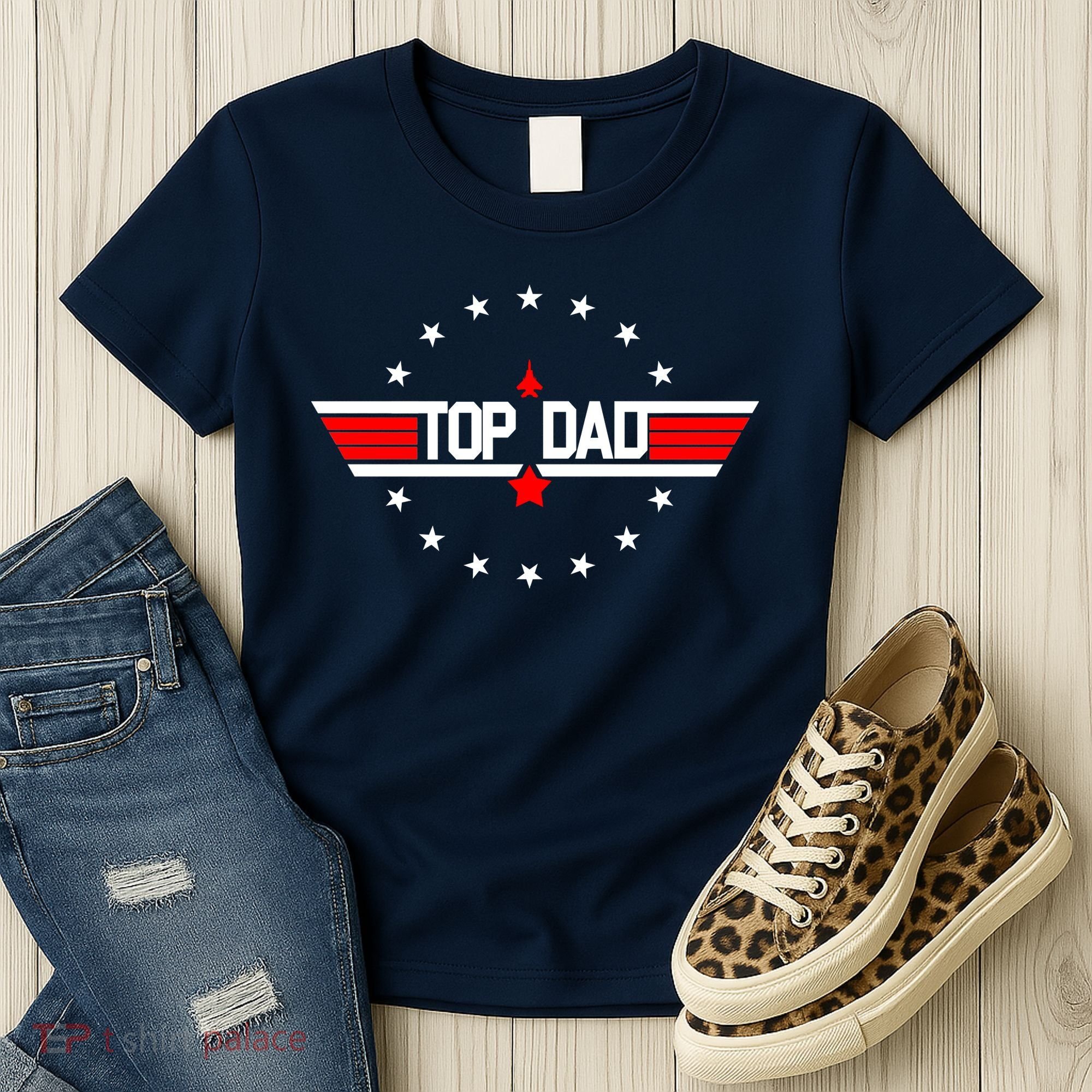 Top Dad Father's Day Airplane Pilot Women's T-Shirt