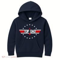 Top Dad Father's Day Airplane Pilot Kids Hoodie thumb 0