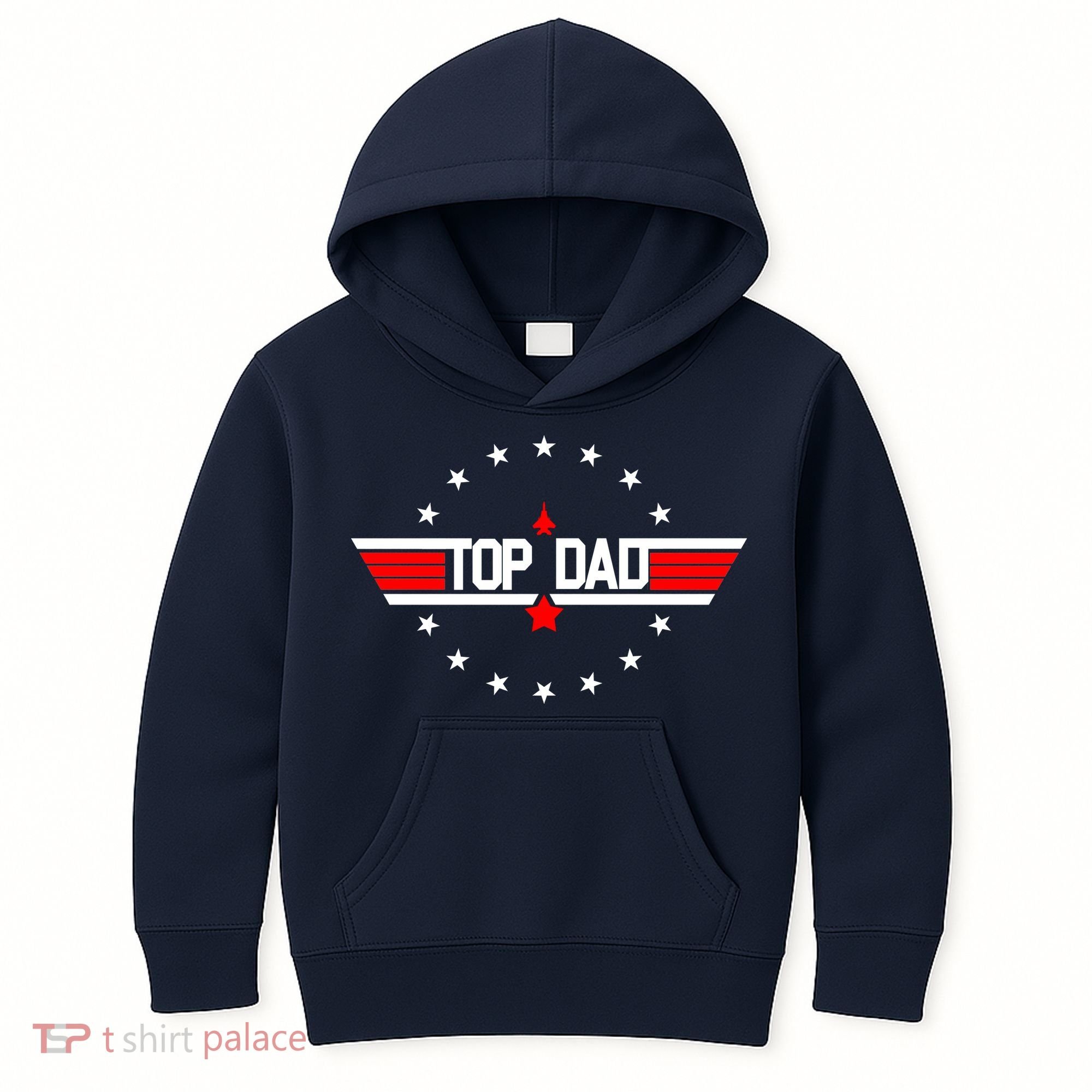 Top Dad Father's Day Airplane Pilot Kids Hoodie