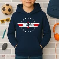 Top Dad Father's Day Airplane Pilot Kids Hoodie thumb 2