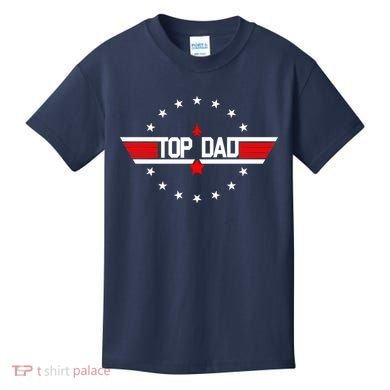 Top Dad Father's Day Airplane Pilot Kids T-Shirt