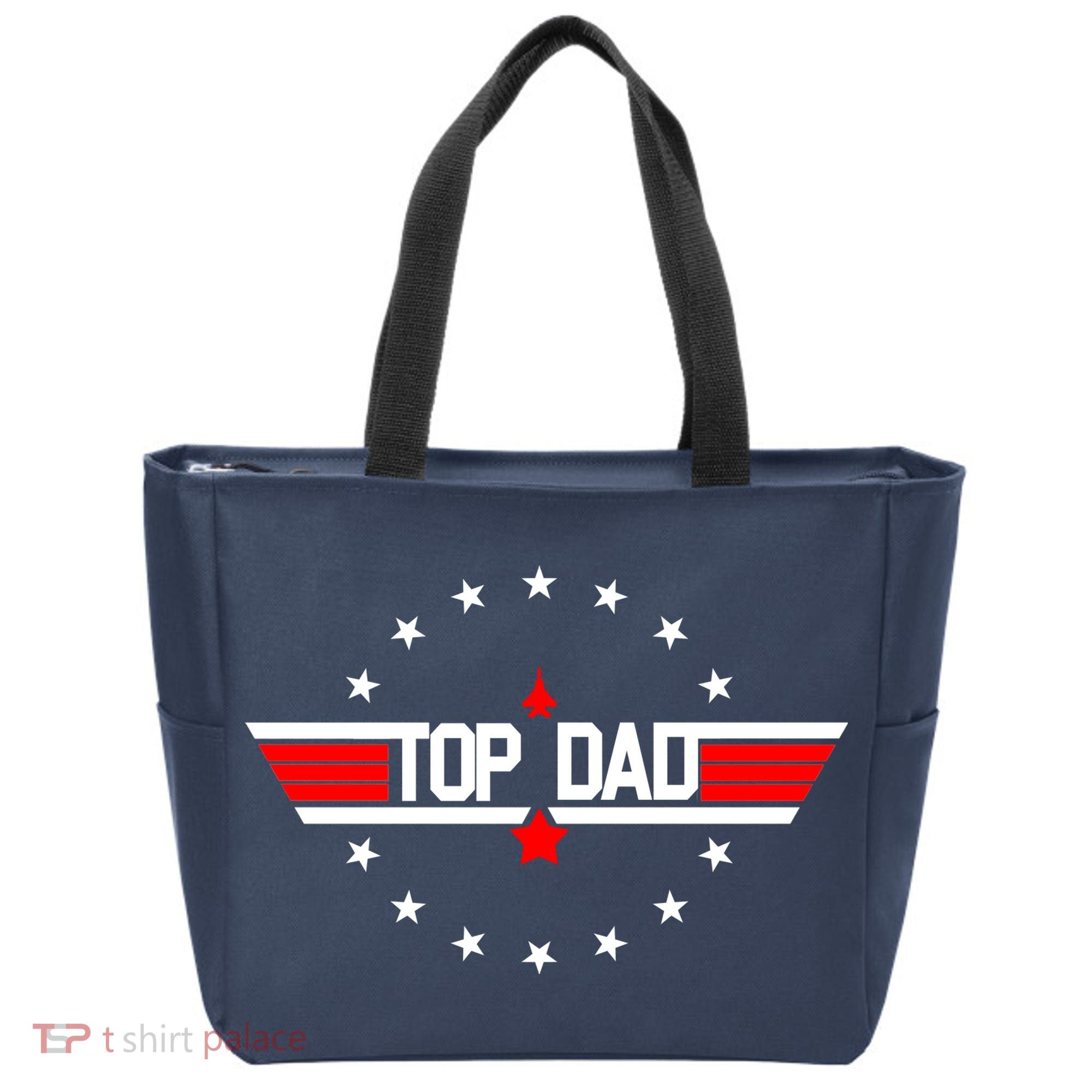 Top Dad Father's Day Airplane Pilot Tote Bag