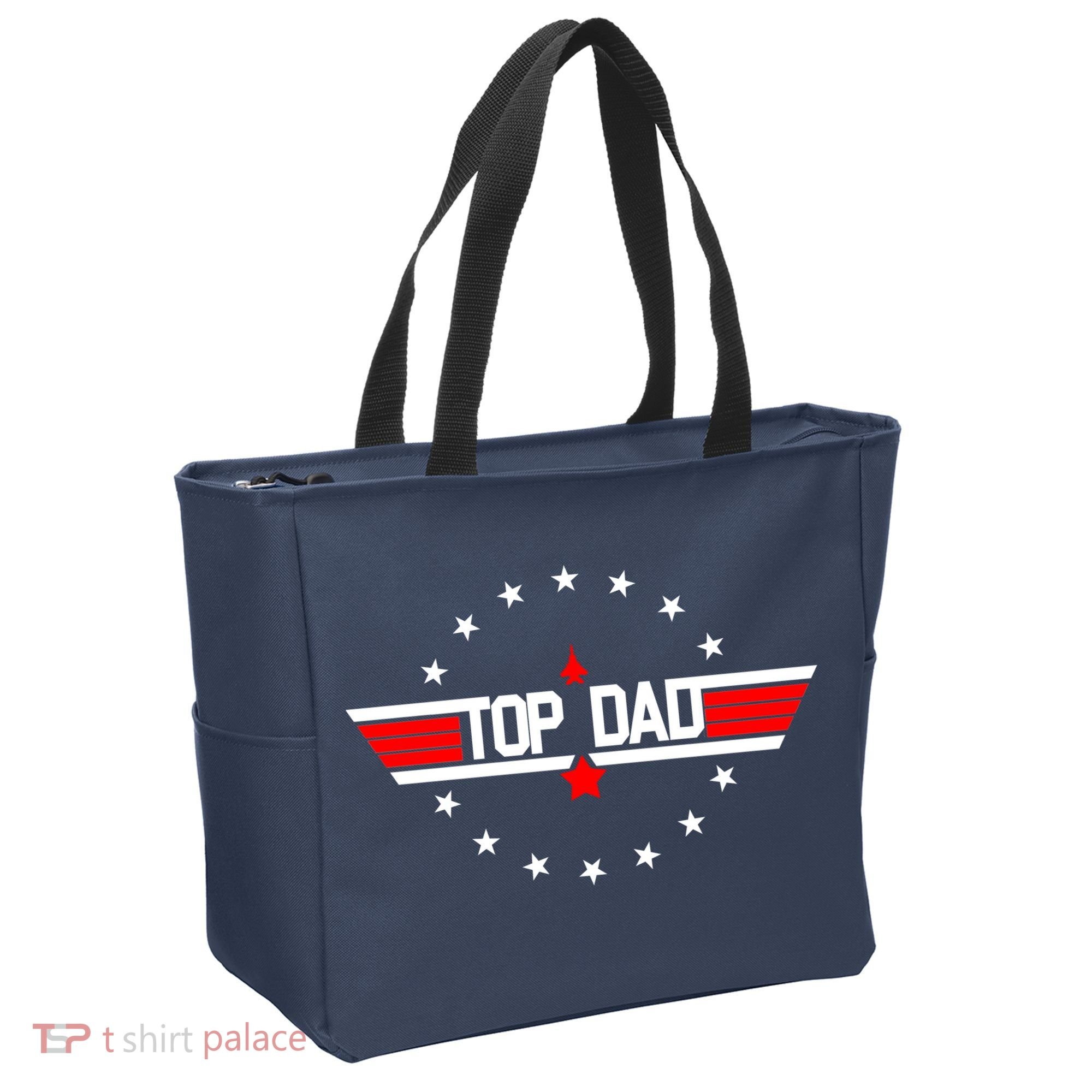 Top Dad Father's Day Airplane Pilot Tote Bag