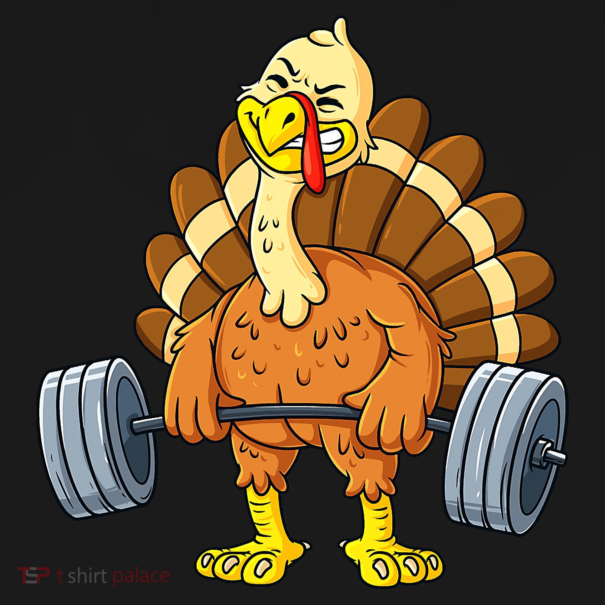 Turkey Deadlift Funny Thanksgiving Day Fitness Weightlifting Sweatshirt