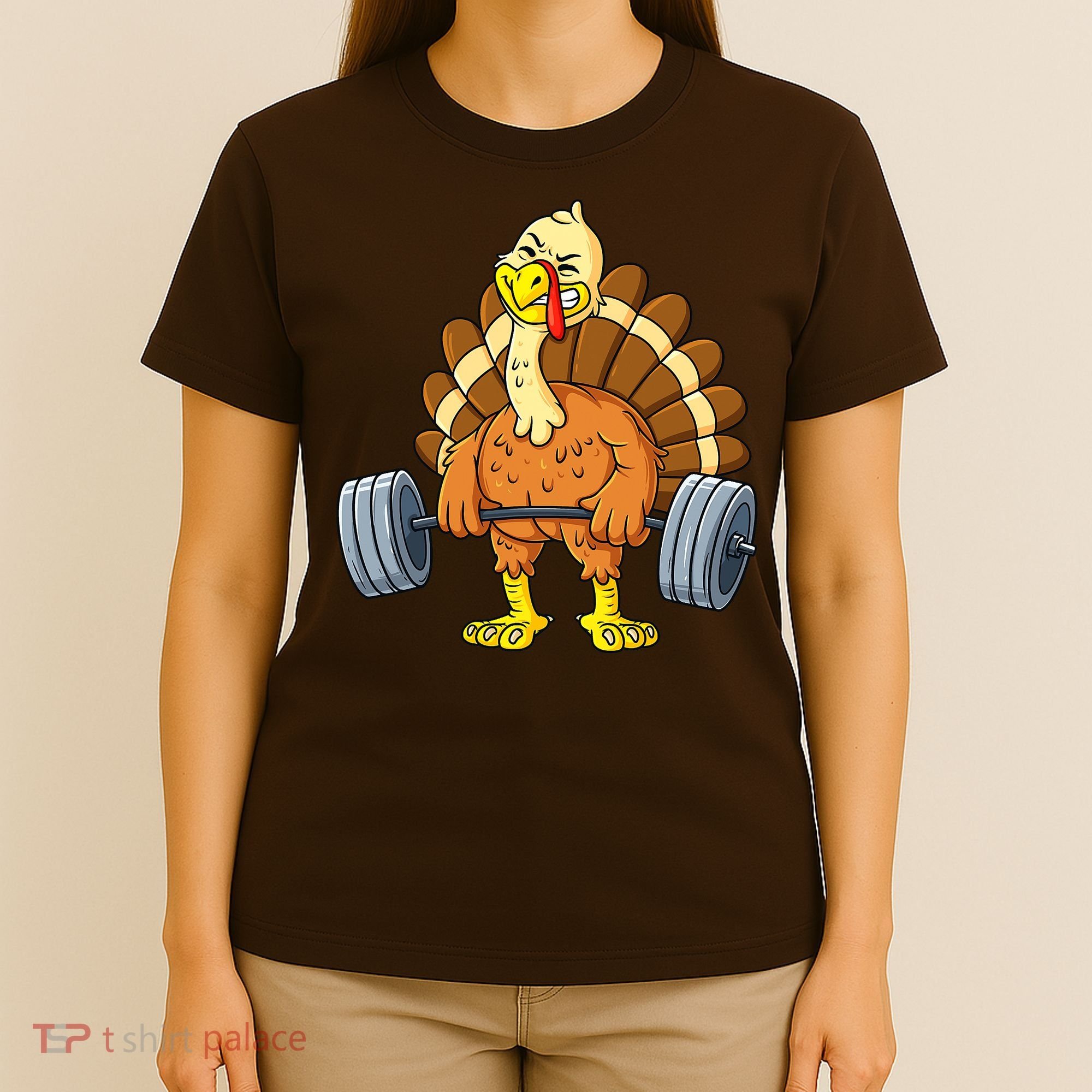 Turkey Deadlift Funny Thanksgiving Day Fitness Weightlifting T-Shirt