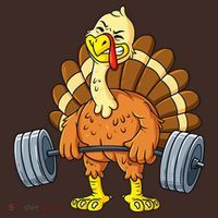 Turkey Deadlift Funny Thanksgiving Day Fitness Weightlifting T-Shirt thumb 7