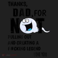 Thanks Dad For Not Pulling Out And Creating A Legend Father Women's Sweatshirt thumb 2