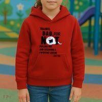 Thanks Dad For Not Pulling Out And Creating A Legend Father Kids Hoodie thumb 3
