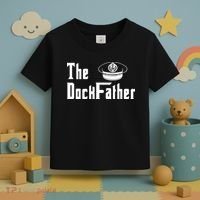 The Dock Father Captain Of The Boat Dad Funny Fathers Day Toddler T-Shirt thumb 3
