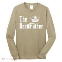 The Dock Father Captain Of The Boat Dad Funny Fathers Day Long Sleeve Shirt thumb 0