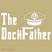 The Dock Father Captain Of The Boat Dad Funny Fathers Day T-Shirt thumb 7