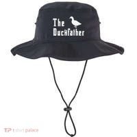 The Duckfather Funny Duck Father Dad Humor Fathers Day Bucket Hat thumb 0