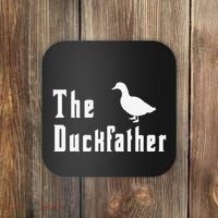 The Duckfather Funny Duck Father Dad Humor Fathers Day Coaster thumb 0